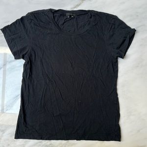 Theory Tshirt, soft Peruvian Cotton, size Small, Black